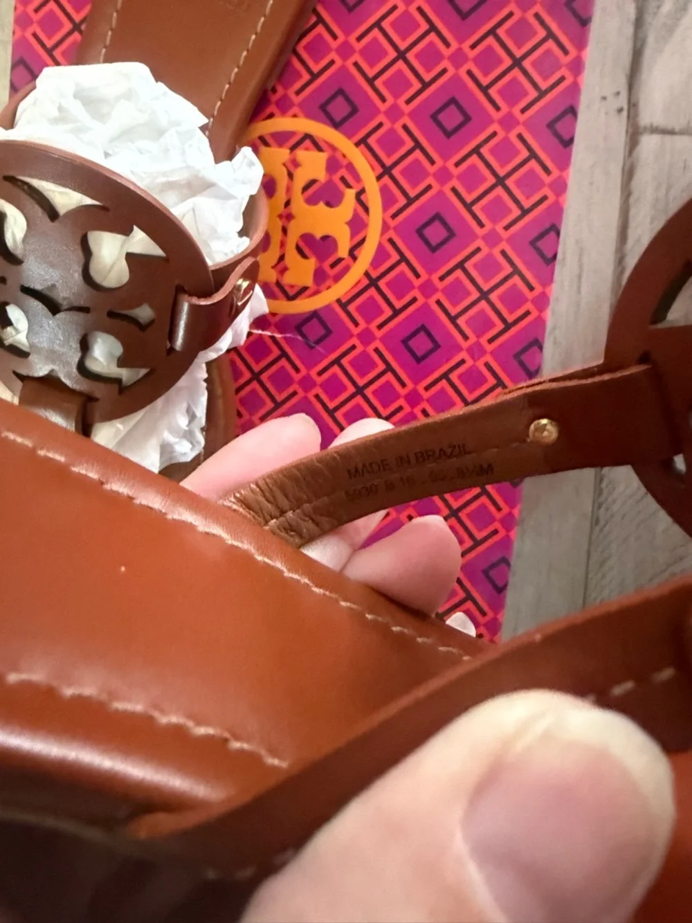 Tory Burch Miller Leather Thong Sandals size 8.5 - Picture 4 of 4